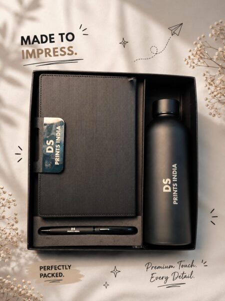 Premium corporate gift hamper advertisement