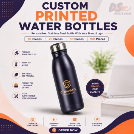 Custom printed water bottles for branding