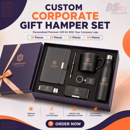 Premium corporate gift hamper advertisement