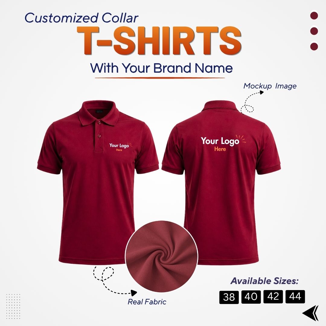 Customized Polo T-Shirt With Your Company Logo | Order Logo Printed Tees | DS PRINTS - Image 11
