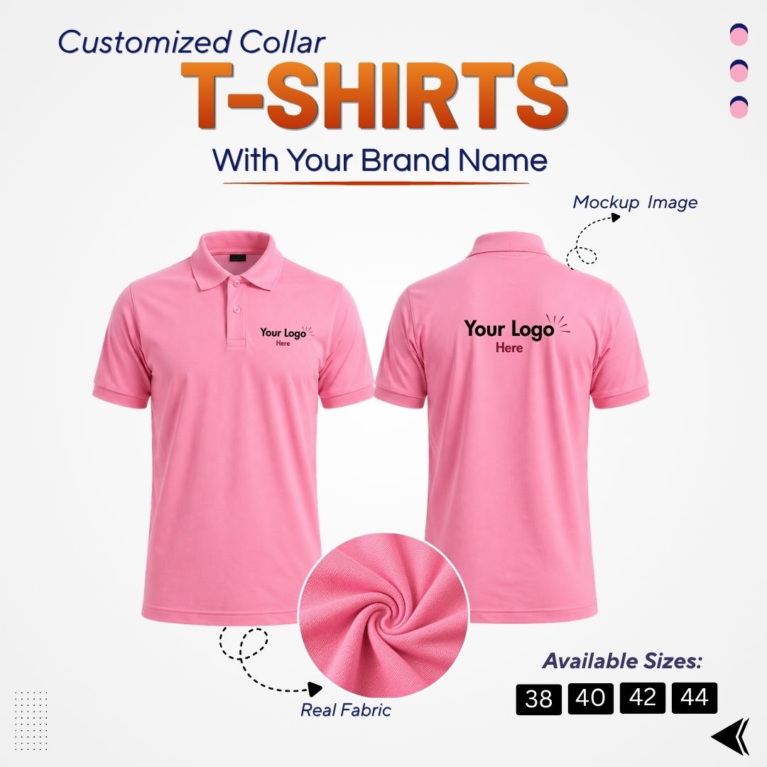 Customized Polo T-Shirt With Your Company Logo | Order Logo Printed Tees | DS PRINTS