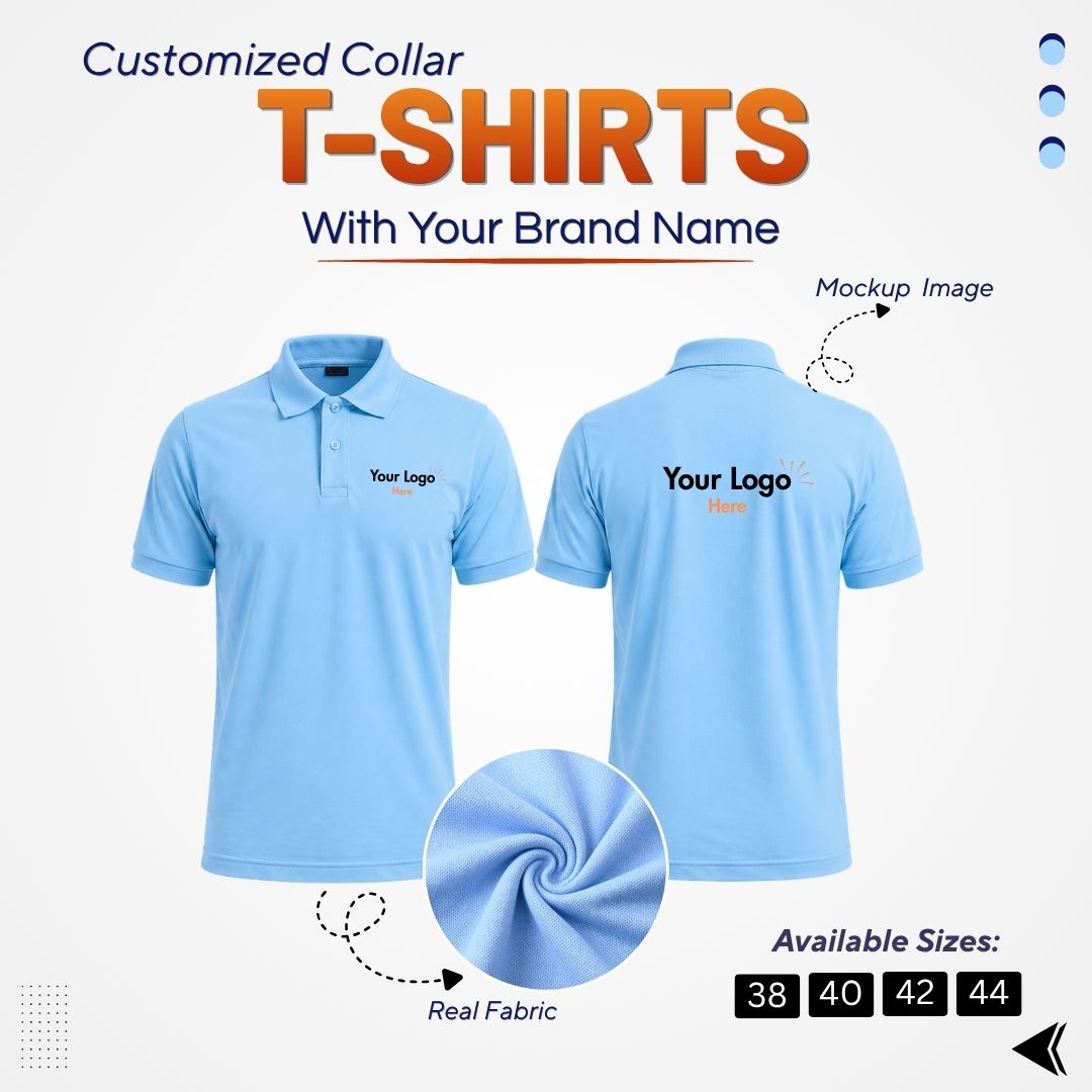 Customized Polo T-Shirt With Your Company Logo | Order Logo Printed Tees | DS PRINTS - Image 4