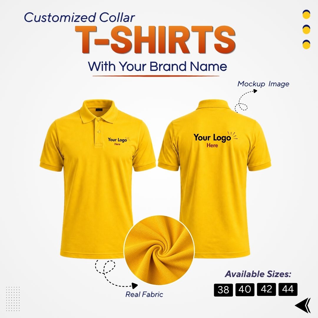 Customized Polo T-Shirt With Your Company Logo | Order Logo Printed Tees | DS PRINTS - Image 2