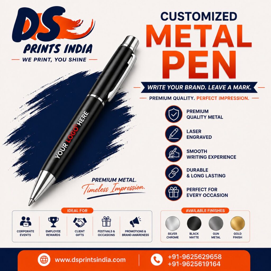 Premium customized metal pen advertisement