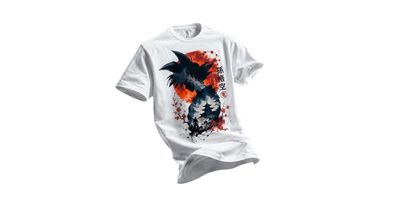 Round Neck T-Shirt custom printing sample