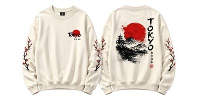 Sweatshirt custom printing sample