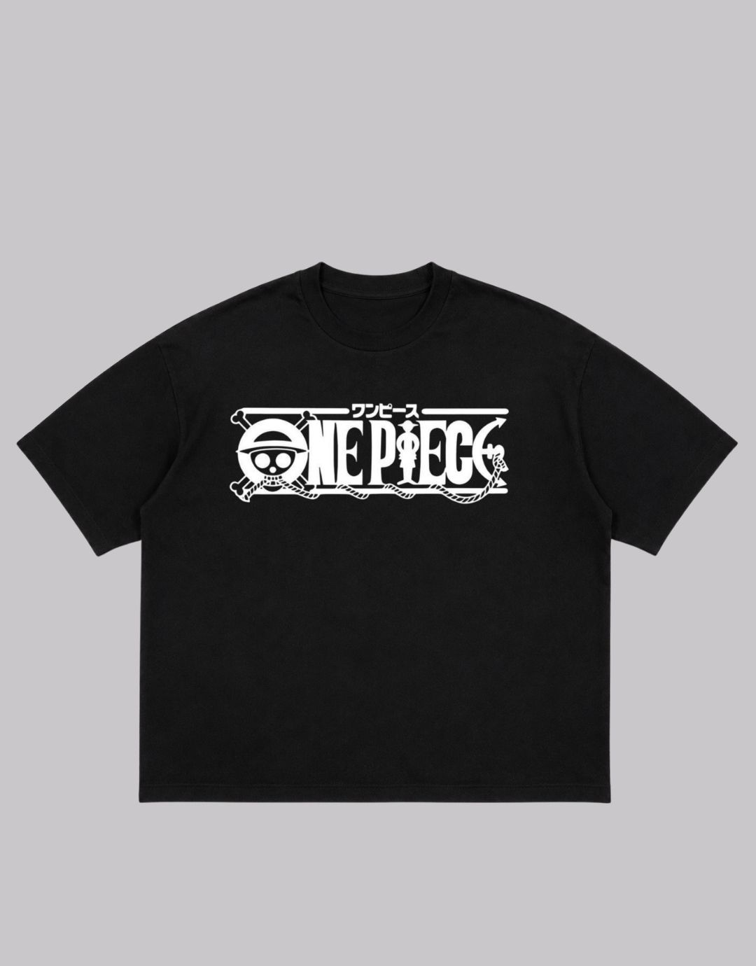 Monkey D. Luffy Inspired Black Oversized Graphic T-Shirt - Image 5