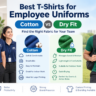 Cotton vs dry fit T-shirts for employee uniforms
