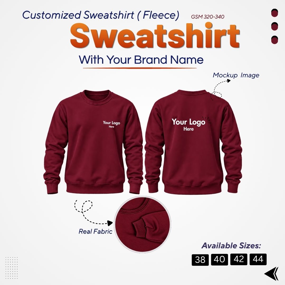 Sweatshirt-maroon